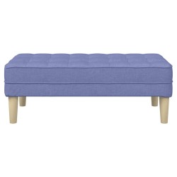 banc avec coussin Bleu denim 113 x 57 x 39 cm tissu 523926523926