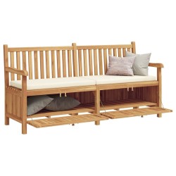 Banc de jardin avec porte 180 x 60 x 90 cm Bois de teck massif 523927523927