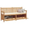 Banc de jardin avec porte 180 x 60 x 90 cm Bois de teck massif 523927523927