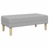 banc avec coussin Gris nuage 113 x 57 x 39 cm tissu 523928523928