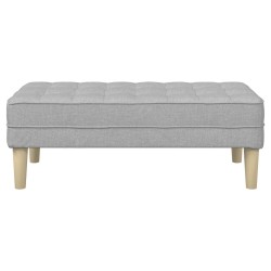 banc avec coussin Gris nuage 113 x 57 x 39 cm tissu 523928523928