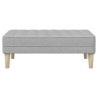 banc avec coussin Gris nuage 113 x 57 x 39 cm tissu 523928523928