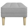 banc avec coussin Gris nuage 113 x 57 x 39 cm tissu 523928523928