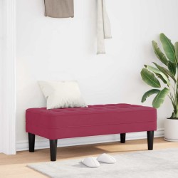 banc avec coussin Bordeaux 113 x 57 x 39 cm Velours 523929523929