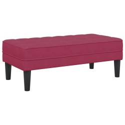 banc avec coussin Bordeaux 113 x 57 x 39 cm Velours 523929523929