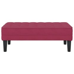 banc avec coussin Bordeaux 113 x 57 x 39 cm Velours 523929523929