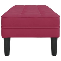 banc avec coussin Bordeaux 113 x 57 x 39 cm Velours 523929523929