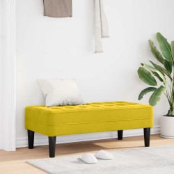 banc avec coussin Jaune 113 x 57 x 39 cm Velours 523930523930