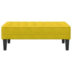 banc avec coussin Jaune 113 x 57 x 39 cm Velours 523930523930
