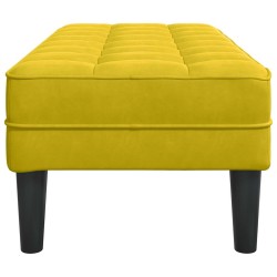 banc avec coussin Jaune 113 x 57 x 39 cm Velours 523930523930