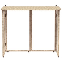 Table de jardin pliante beige 90 x 51 x 75 cm polyrotin 523934523934