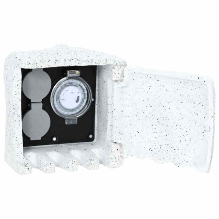 Prise de jardin forme de pierre avec minuterie 523936523936