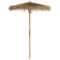 Parasol Tiki avec auvent en feuille de bananier 150 cm bambou 523940523940