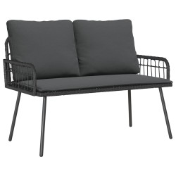 Banc de jardin avec coussin Anthracite 114 x 64 x 90cm Acier 523942523942