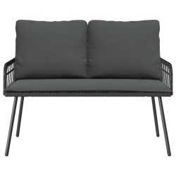 Banc de jardin avec coussin Anthracite 114 x 64 x 90cm Acier 523942523942