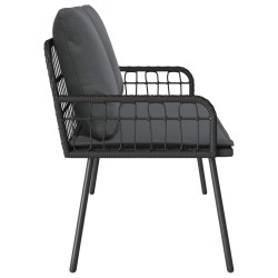 Banc de jardin avec coussin Anthracite 114 x 64 x 90cm Acier 523942523942