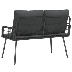 Banc de jardin avec coussin Anthracite 114 x 64 x 90cm Acier 523942523942