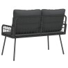 Banc de jardin avec coussin Anthracite 114 x 64 x 90cm Acier 523942523942