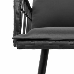 Banc de jardin avec coussin Anthracite 114 x 64 x 90cm Acier 523942523942