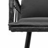 Banc de jardin avec coussin Anthracite 114 x 64 x 90cm Acier 523942523942