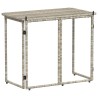 Table de jardin pliante gris clair 90 x 51 x 75 cm polyrotin 523955523955
