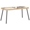 Table basse Marron et Noir 90 x 45 x 43 cm polyrotin 523960523960