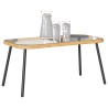Table basse Marron et Noir 90 x 45 x 43 cm polyrotin 523960523960