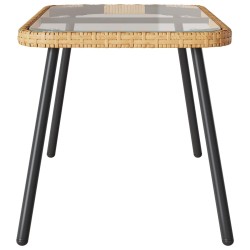 Table basse Marron et Noir 90 x 45 x 43 cm polyrotin 523960523960