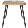 Table basse Marron et Noir 90 x 45 x 43 cm polyrotin 523960523960