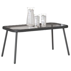 Table basse Noir 90 x 45 x 43 cm polyrotin 523961523961