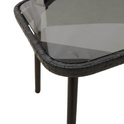 Table basse Noir 90 x 45 x 43 cm polyrotin 523961523961