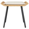 Tabouret de Jardin 2 pcs Nature 50 x 40 x 45cm Acier 523962523962