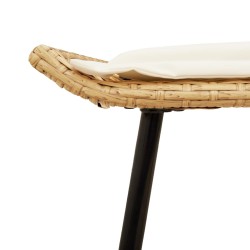 Tabouret de Jardin 2 pcs Nature 50 x 40 x 45cm Acier 523962523962