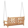 Banc balançoire de jardin 114 x 60 x 64 cm Bois de teck massif 523966523966
