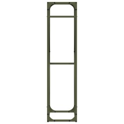 Portant de bois chauffage vert olive 40x25x100 cm 523972523972