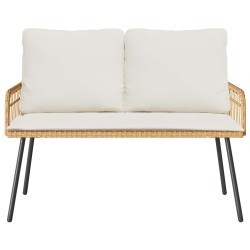 Banc de jardin avec coussin Nature 114 x 64 x 90cm Acier 523974523974