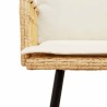 Banc de jardin avec coussin Nature 114 x 64 x 90cm Acier 523974523974