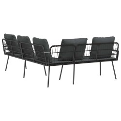 Canapé avec coussin Anthracite 173 x 231 x 90 cm Acier 523976523976