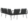 Canapé avec coussin Anthracite 173 x 231 x 90 cm Acier 523976523976
