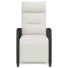 Chaise de jardin inclinable avec table d'appoint noir polyrotin 523978523978