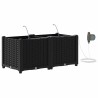 Cache-pot de jardin 2 pcs Noir Plastique 523981523981