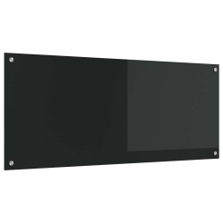 Crédence de cuisine Noir 120 x 50 cm verre trempé 523983523983