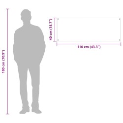 Crédence de cuisine Gris clair 110 x 40 cm verre trempé 523984523984