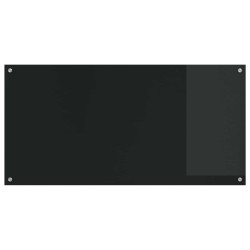 Crédence de cuisine Noir 120 x 60 cm verre trempé 523985523985