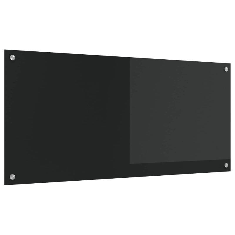 Crédence de cuisine Noir 110 x 50 cm verre trempé 523986523986