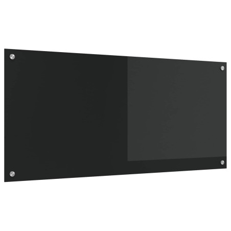 Crédence de cuisine Noir 110 x 50 cm verre trempé 523986523986