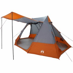 Tente de camping Gris et orange 482 x 360 x 227 cm taffetas 523990523990