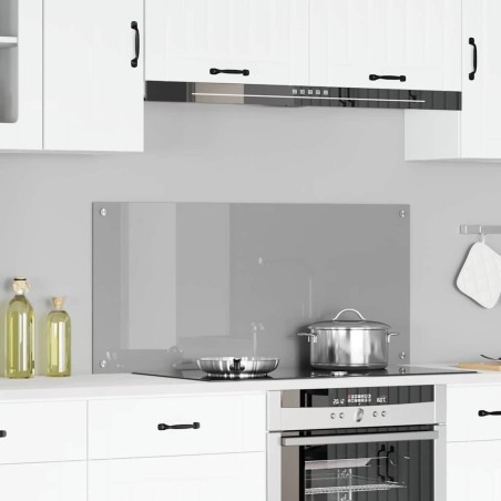 Crédence de cuisine Gris clair 110 x 50 cm verre trempé 523991523991