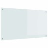 Crédence de cuisine Blanc 110 x 60 cm verre trempé 523995523995