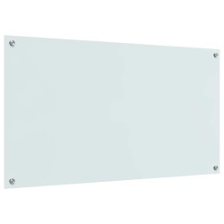 Crédence de cuisine Blanc 110 x 60 cm verre trempé 523995523995